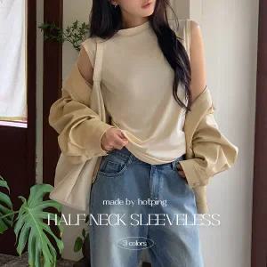 핫핑 [레이어드템] 요기조기2 민소매 반폴라티