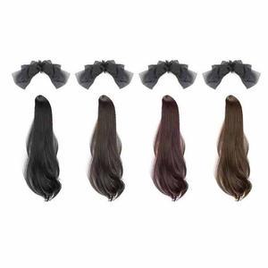 [OFKOLR05]여성 C컬 분리형 쉬폰 포니테일 집게가발