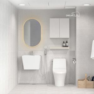 [무22개월]대림바스 무드웨이브 LED 거울형 소형욕실 리모델링