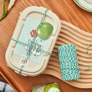 다양한 색상 포장끈 100m 롤 캔들 베이킹 선물 포장 택 리본 칼라끈