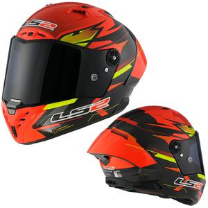 LS2 헬멧 FF805 THUNDER GP AERO FIRE RED BLACK CARBON 풀페이스 헬멧 핀락필름 스모그쉴드포함 풀카본