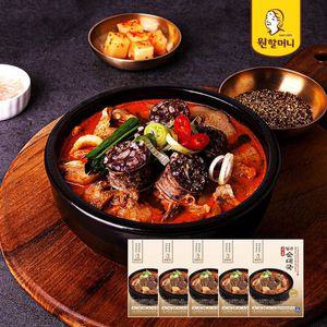 [NS홈쇼핑][원할머니] 깊고진한 얼큰 순대국 600g x 5팩[33938098]
