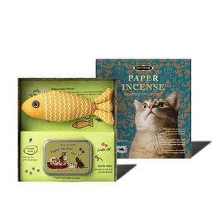 [롯데백화점]옵타움 캣 페이퍼 인센스&캣닢 장난감 선물세트 (틴케이스+성냥+집게+장난감)