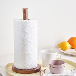 아카시아 우드 키친타올걸이 깔끔한 주방 정리 용품 홀더