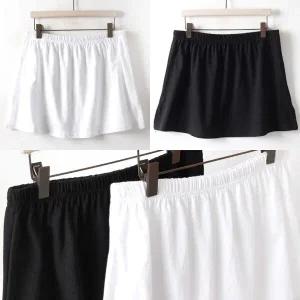 [하프클럽/]중년 빅사이즈 마담 임부복 티 레이어드 스커트 DWW3094 치마 코디