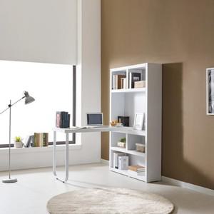 모던 H형 전면 데스크 50T 1000 철재다리 TV 책장책상세트 DSN24