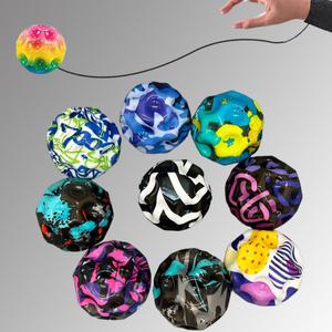 재미있는 줄달린 행성 탱탱볼 공 캐치볼 소프트공 요요볼 던지면 돌아오는 말랑 고무공 eva 볼 장난감