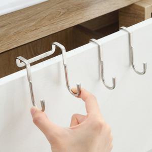 스텐 고리형 싱크대 도어 후크 걸이 벽 문 걸이 소품 수납 정리 후크