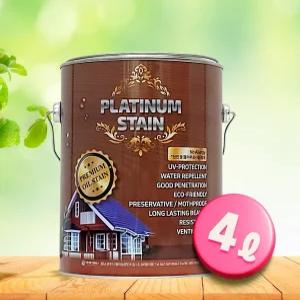 친환경인증 (SM테크) 플래티넘  오일스테인 4리터/오일스탠/방부목/데크/목재보호용페인트/방수/방부/방청/나무에칠하는페인트