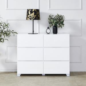 [엣지퍼니처]라엘 1000 UV고광택 3단 와이드 하이그로시 서랍장