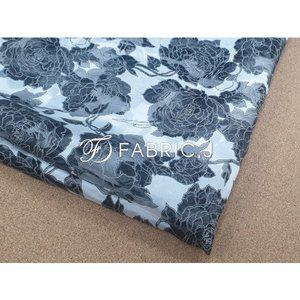 [패브릭제이]인견 플라워 번아웃 한복 노방 시스루 오간자 원단 FJ-167