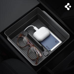 슈피겐 모델Y 주니퍼 테슬라 모델3 하이랜드 센터 암레스트 콘솔 트레이 콘솔 박스 자동차 수납함 TO224H