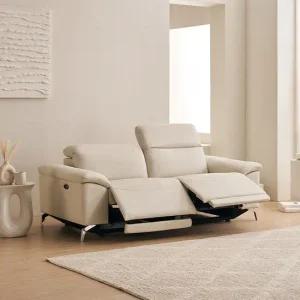 삼익가구 제로월 메이든 헤드틸팅3인 리클라이너가죽소파_양방향