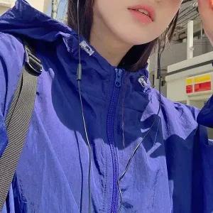 핫핑 [간절기템] 트래벌 루즈핏 스트링 바람막이 후드집업