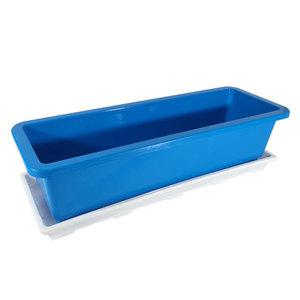 초화박스 2호 청색 직사각화분 텃밭 난간 베란다 실내 화단 상추 고추 채소 사각 상자 용