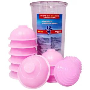 실리콘 수동식 가정용 부항기 물부항 대형 7P + 중형 3P + 소형 2P