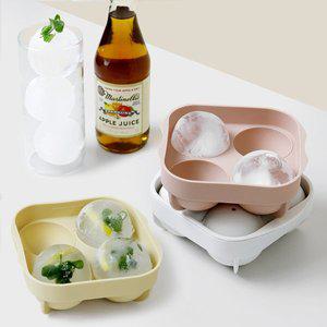 [리본제이]국산 실리콘 얼음트레이 아이스볼메이커 (4구) / 왕얼음틀 1+1