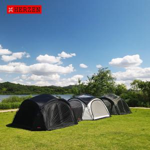 에르젠 라운지쉘터 S6 / 에르젠 대표쉘터 4면 출입문 탈착과 천장 TPU 루프 장착