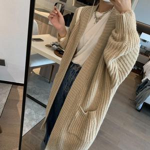 로로스키니 여성 오버핏 루즈핏 롱 스웨터 가디건 RB0105