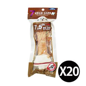 베게7 치킨 우유껌 7.5인치 20개 강아지 딩고껌 개껌 대형견간식