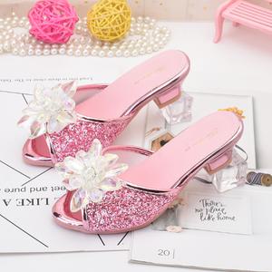 반짝이 슬리퍼 안나 실내용 공주 겨울 A235