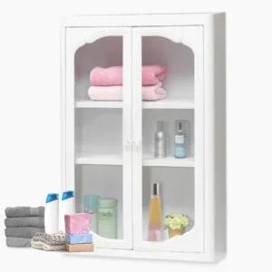 아이리스 다용도 국산고급 욕실장대형 화장실수납장 코너벽걸이장 수건정리장