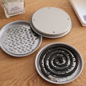 심플 스텐 모기향 받침대 트레이 모기향 거치대 홀더 통