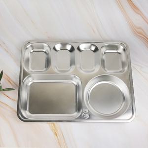 세신 304 스텐 4찬 가정용 성인 어른 업소용 단체 급식 식당 스테인레스 퇴식대 급식판 식기 배식판 가벼운 식판