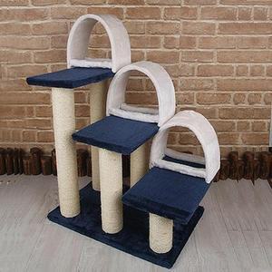 [마이모노샵] 부드러운 털 퍼 계단 스크래치기둥 놀이터 캣타워 집사