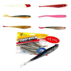 바다피싱 저크쉐드 5인치 광어 우럭 다운샷 소프트 웜 광어미끼 광어웜 바다미끼 바다웜