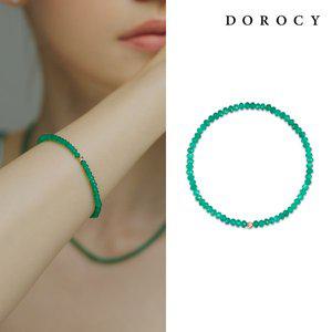 [도로시] 14k 컬러 플레어 팔찌(천연석)_칼세도니아