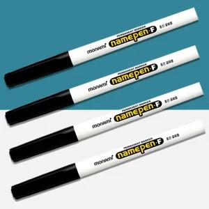 모나미 네임펜 F 지워지지않는 검정색 중간 글씨용 유성 펜 안지워지는 NAMEPEN 단색