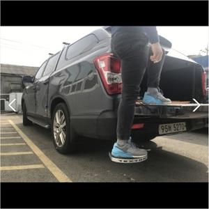 렉스턴스포츠 칸 전용 튜닝 리어스텝 베드스텝 스텝 트렁크 발판 적재함 보조발판 보조계단 쭈니스텝