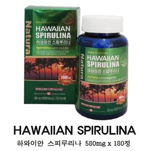 프리미엄 하와이안 스피루리나 피부건강 580mg 180정 항산화 엽록소 크로렐라 식이섬유 캐나다 영양제