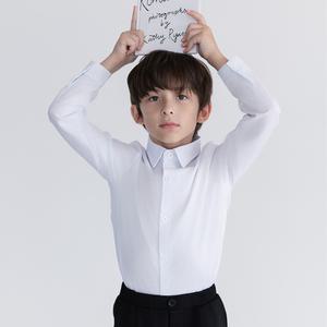 블루콩 아동 긴팔 흰색 셔츠