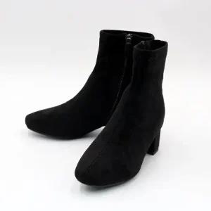 [제이시]제이시 5cm 스퀘어 베이지부츠 발볼넓은통굽부츠 B052