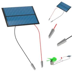 솔라셀 (소형 태양전지판 악어 집게 전선) 태양광 과학교구 만들기재료 실험 DIY