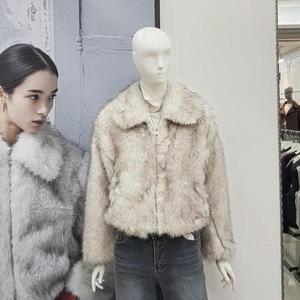 [ab.f.z]Abfz DP01 페이크퍼 모피 크롭 자켓 대동백화점 AFY4QF01 (S23690288)