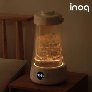 이노크아든 물멍 무드등 내열 유리 스텐 스팀 가열식 가습기 리모컨형 MF-25W