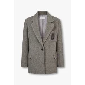 [롯데백화점]보브 로고 포인트 원 버튼 울 자켓7124410501