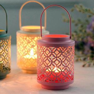 [HYIJWWH6_4B]파티용품 철제 캔들홀더 촛불 양초 받침 핑크