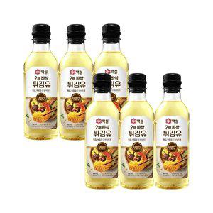 백설 바삭한 요리유 500ml x6개
