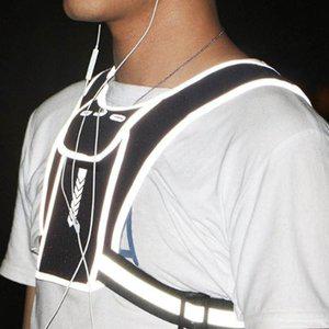 [기타]야광 반사 조끼 야간 운동 소지품 보관 포켓 베스트 (WFFQKM8)