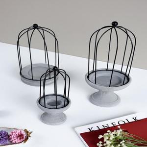 [IXHIPKYK_4B]스탠드 버드케이지 캔들홀더 3size 옵션 1