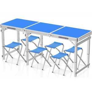 접이식 캠핑 테이블 높이 조절 휴대용 경량 키친 식탁