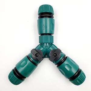 Y자형 3구 물 호스 분배기 밸브 커넥터 수도 연결 기 앙갈래 구