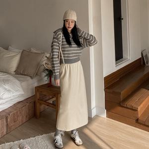 [휘뚤템/융기모] 올밴딩 담요 스커트