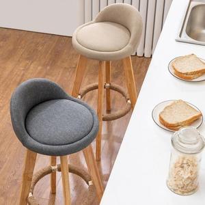 원목 바텐의자 바의자 홈데코 와인 인테리어 빠텐체어 주방 거실 린넨의자 53cm 실내