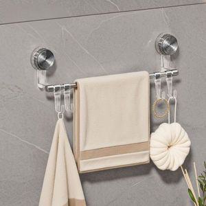 [기타]흡착식 XNECLTBZ 욕실 수건걸이 선반 화장실 수건행거 벽행거