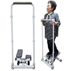 [연말 결산 이벤트]실내 계단운동 무소음 손잡이 스텝퍼+스텝퍼 매트 걷기운동기구 다리앤